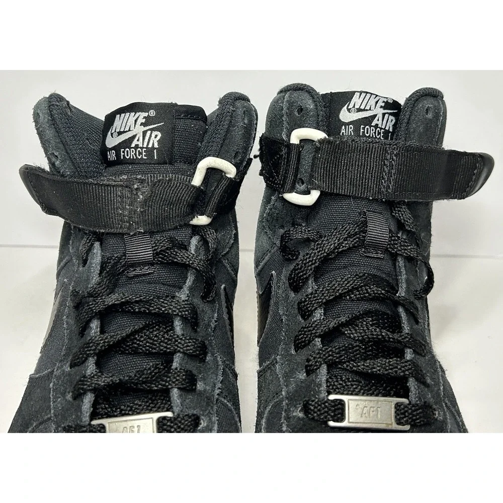Nike Air Force 1 High GS 653998-009 Black Shoes Size‎ US 5.5Y Women's 7.5